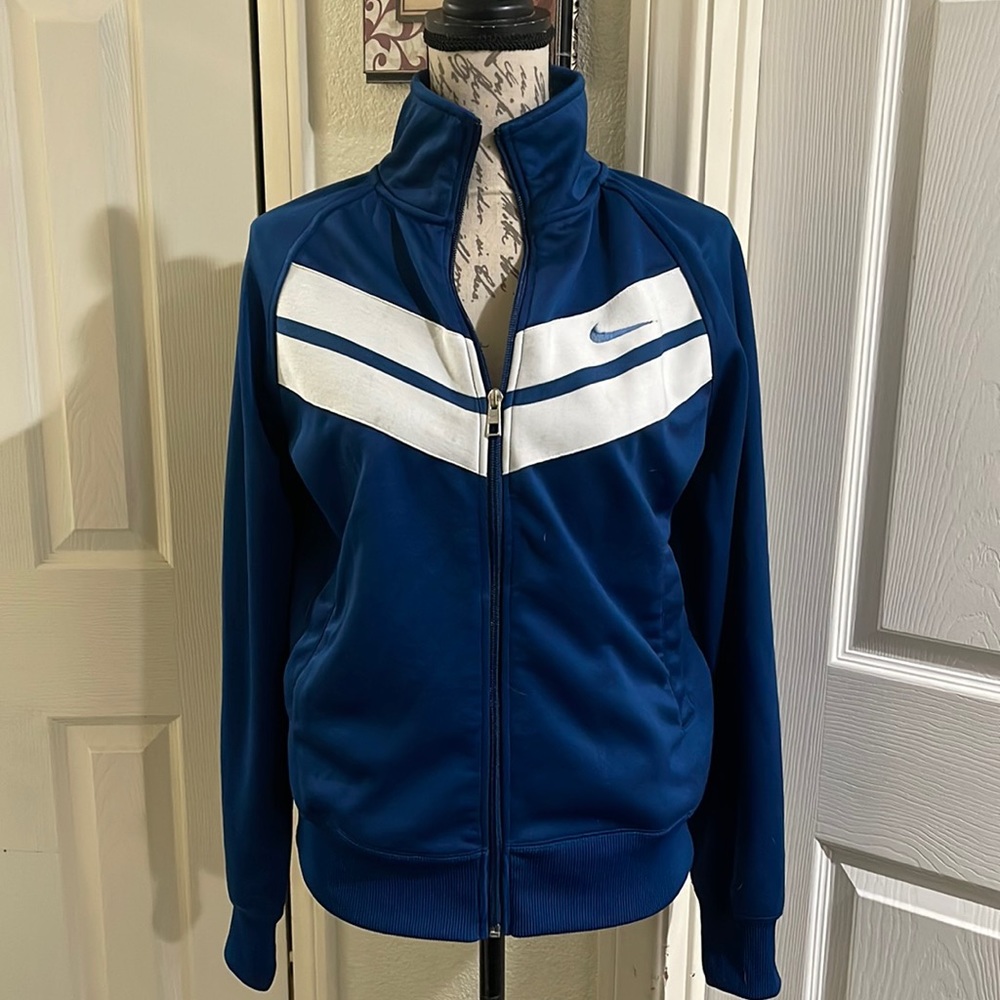 Vintage Nike blue zip up sweatshirt